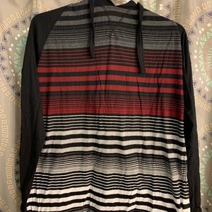 Long sleeve hooded t-shirt